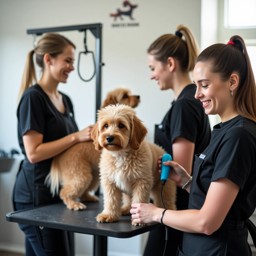 alunas do curso banho e tosa